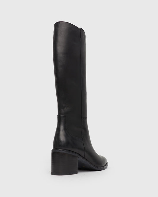 PIERRE Leather Knee-High Boots