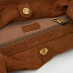 FABLE Suede Leather Tote Bag