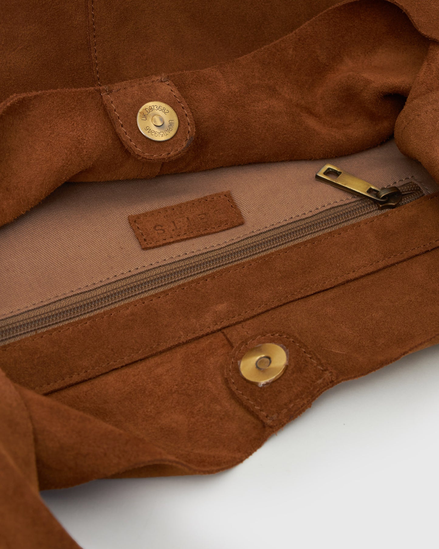 FABLE Suede Leather Tote Bag