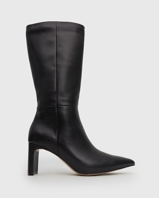 RYDER Leather Pointed Toe Boots