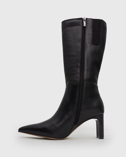 RYDER Leather Pointed Toe Boots