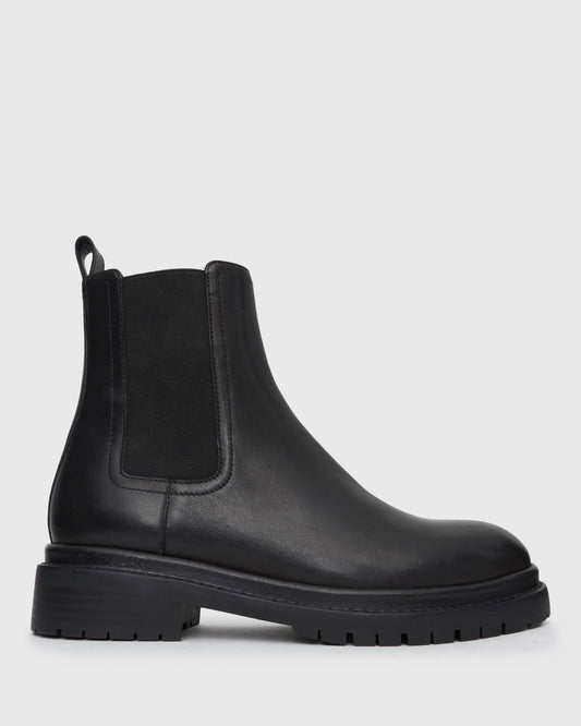 INDIGO Leather Chelsea Ankle Boots