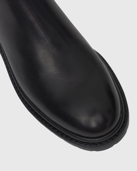 INDIGO Leather Chelsea Ankle Boots
