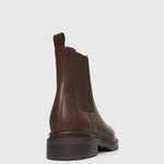 INDIGO Leather Chelsea Ankle Boots