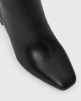 PRIME Block Heel Knee High Boots