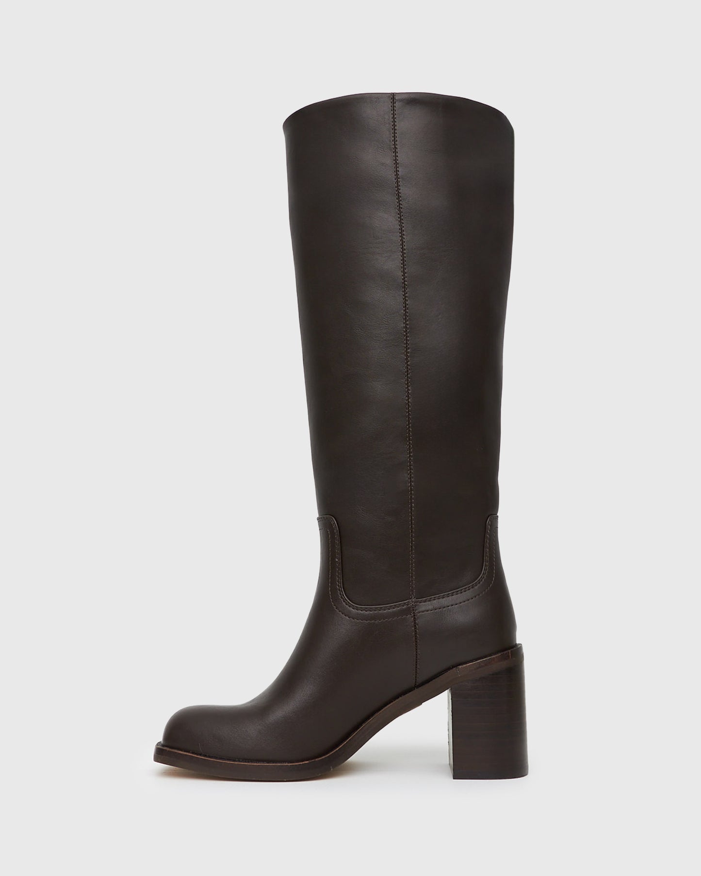 VALOUR Block Heel Knee High Boots