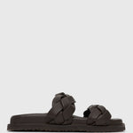HAVANA Leather Braided Slides
