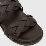 HAVANA Leather Braided Slides