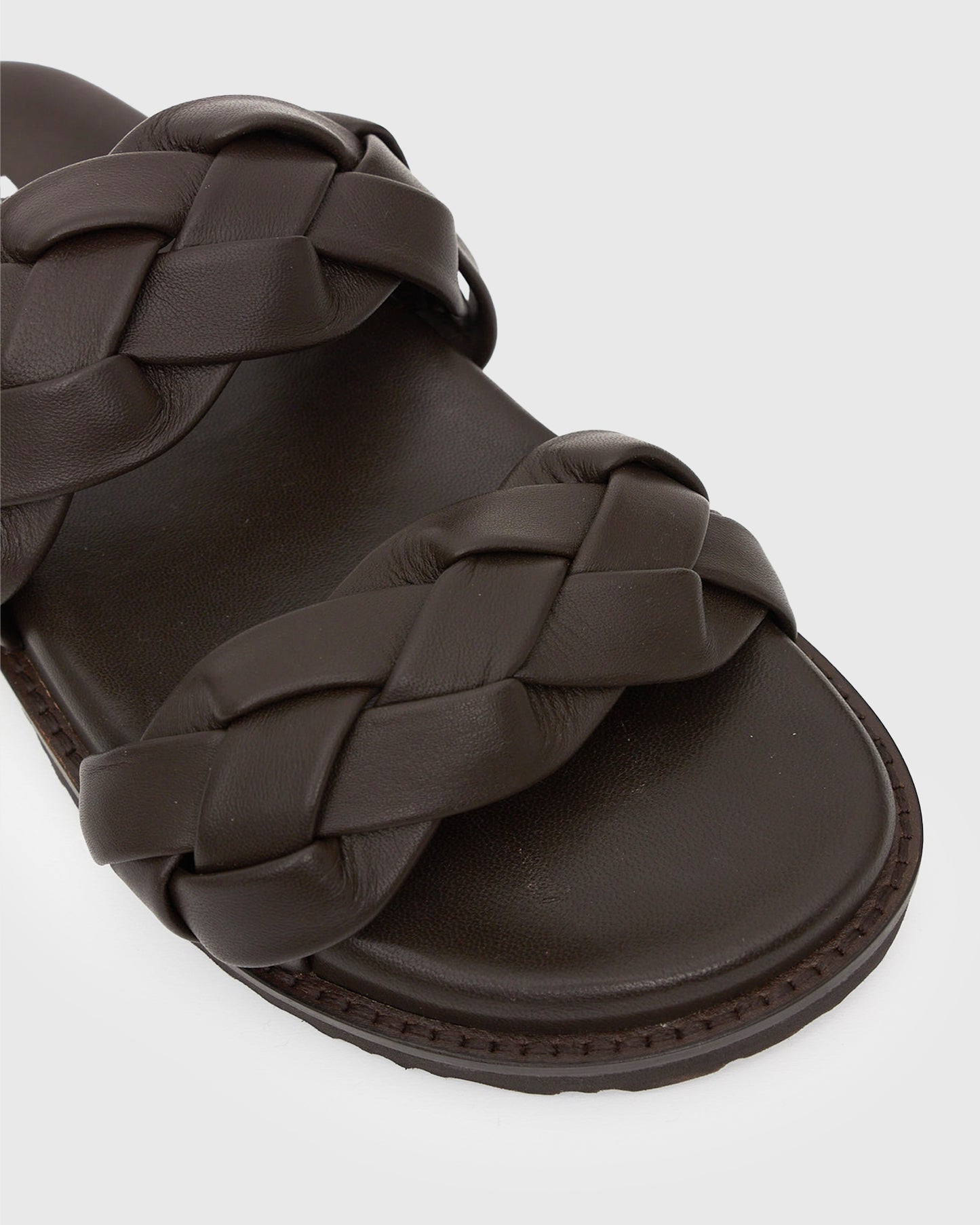 HAVANA Leather Braided Slides