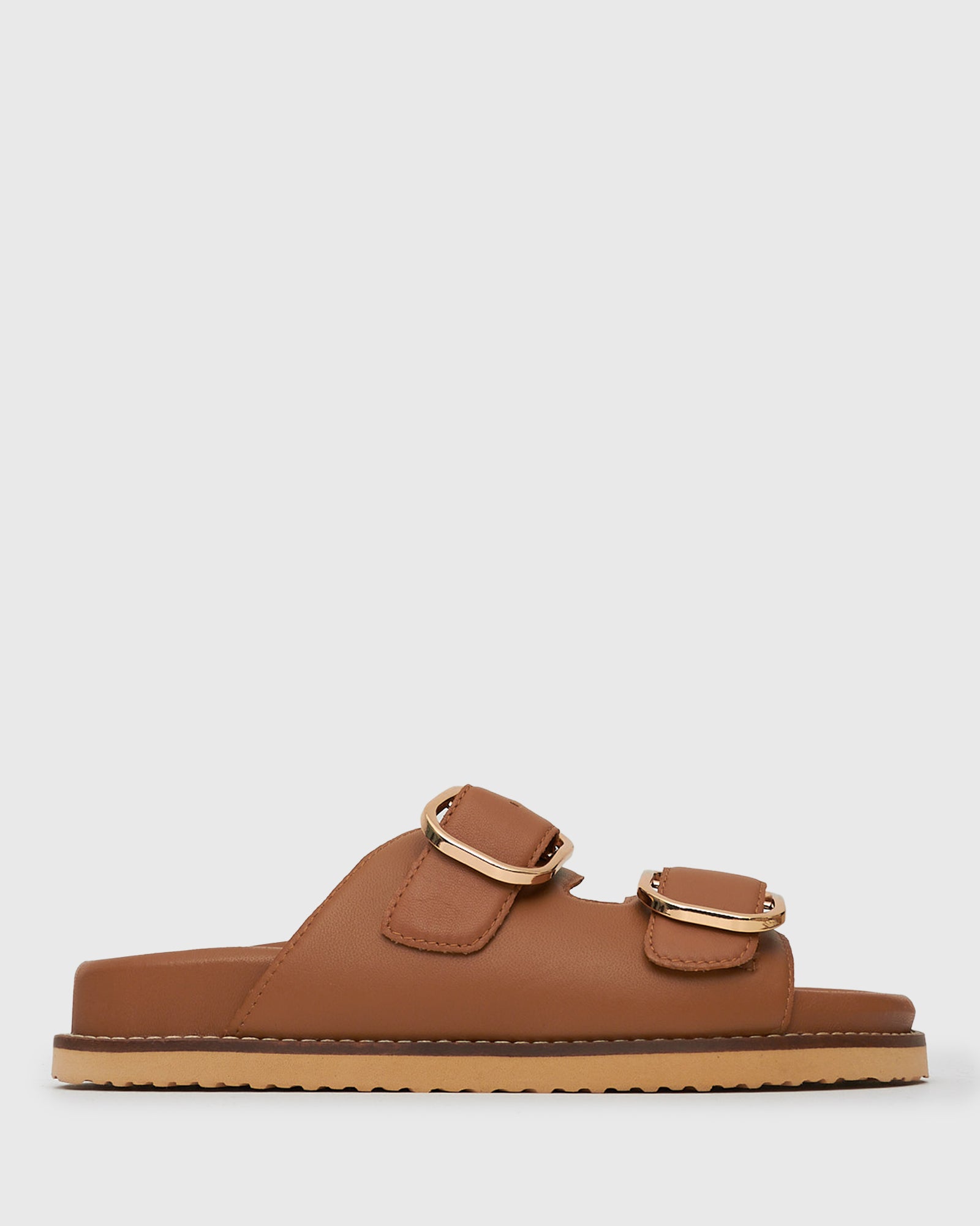 betts HUSH Leather Buckle Slides