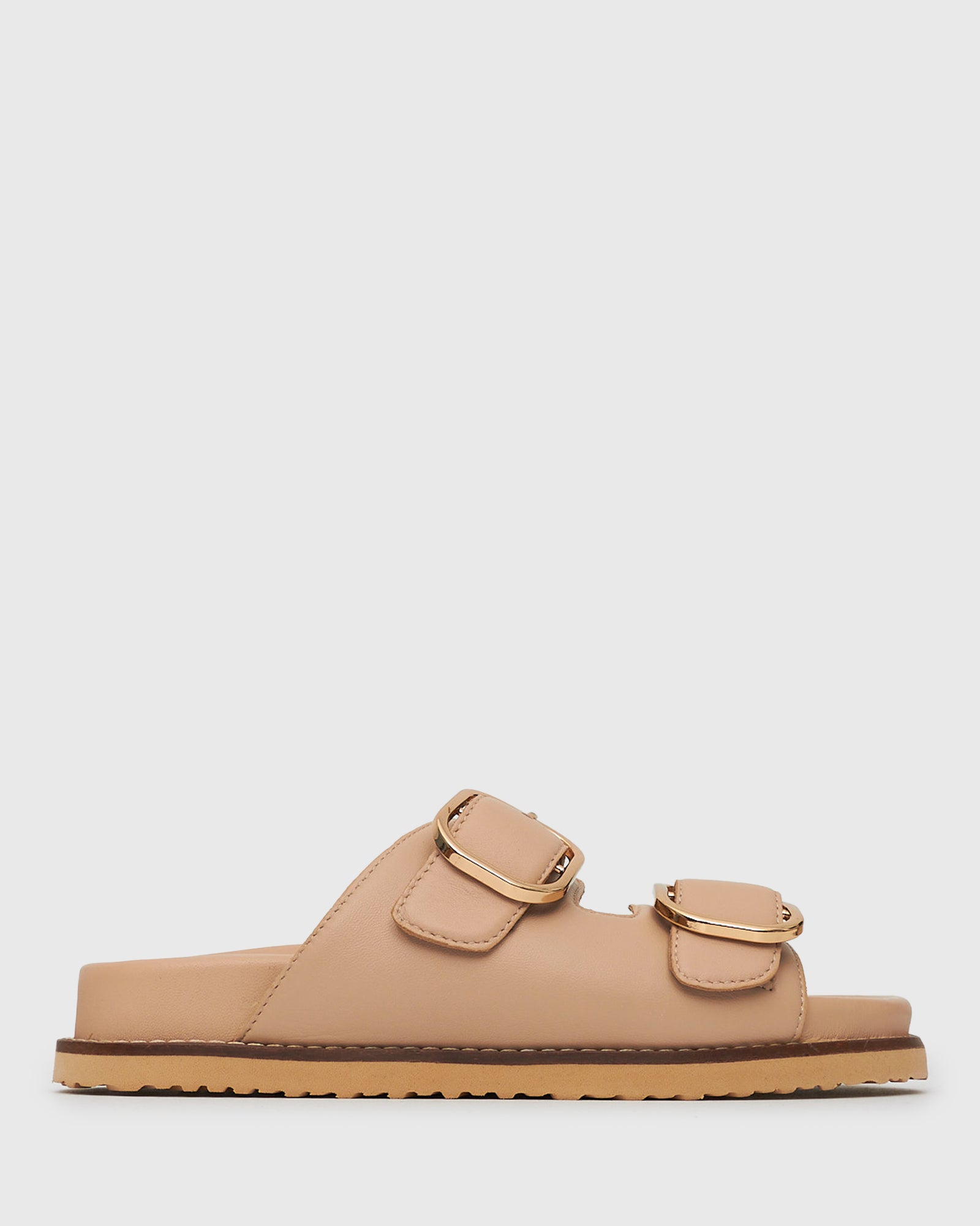 betts HUSH Leather Buckle Slides