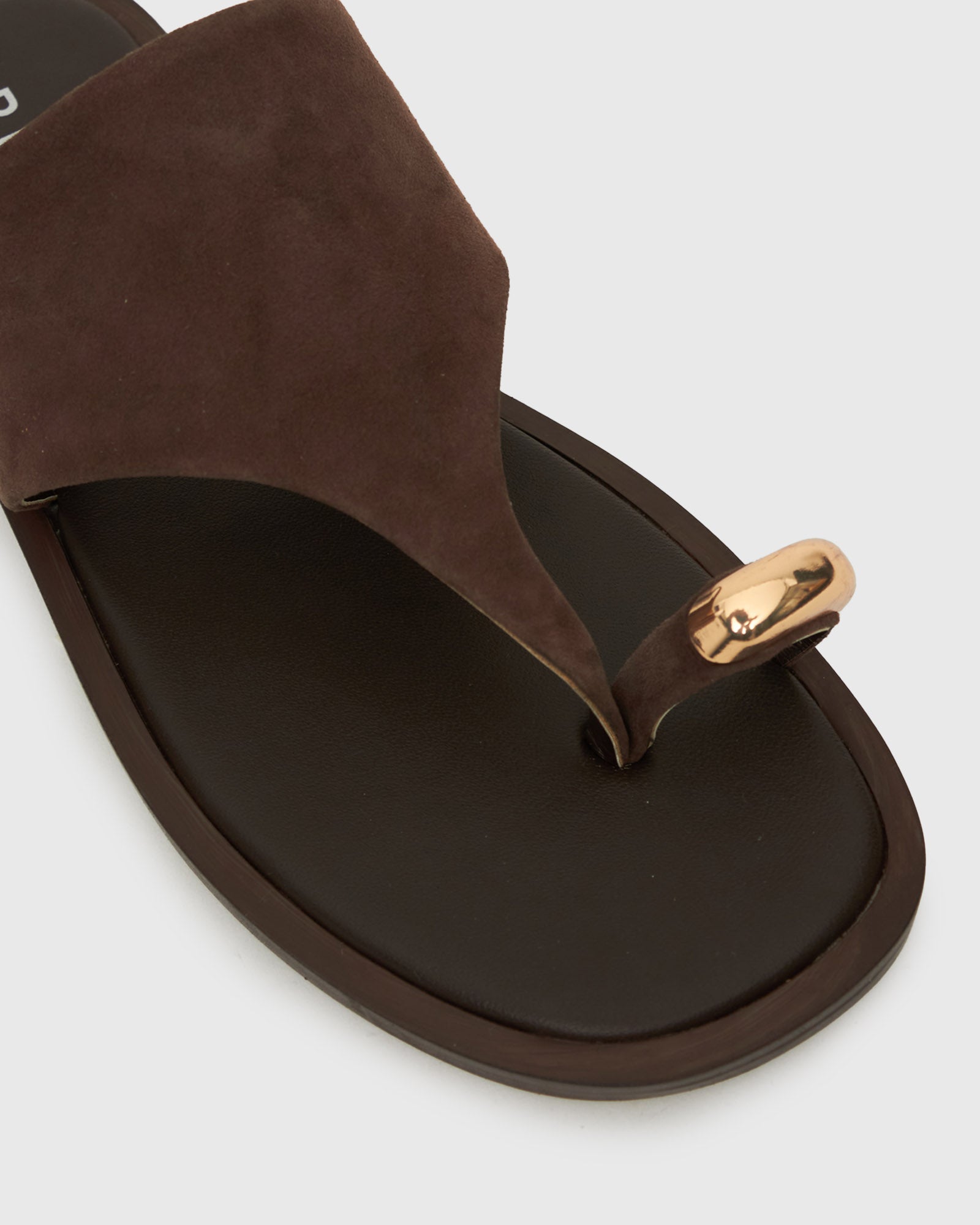 DOLPHIN Leather Thong Sandals