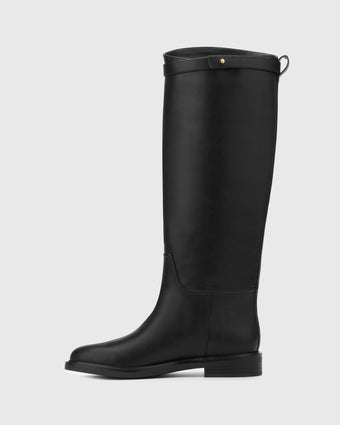 PRE-ORDER SADDLE Flat Riding Boots