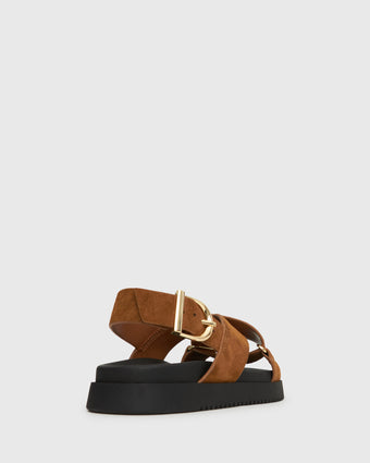 MYTH Crossover Strap Footbed Sandals