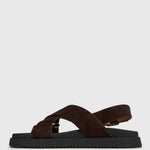 PRE-ORDER MYTH Crossover Strap Footbed Sandals