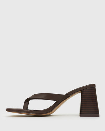 SUNDOWNER Leather Thong Mule Sandals
