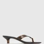 PRE-ORDER TYLA Jelly Kitten Heel Thong Sandals