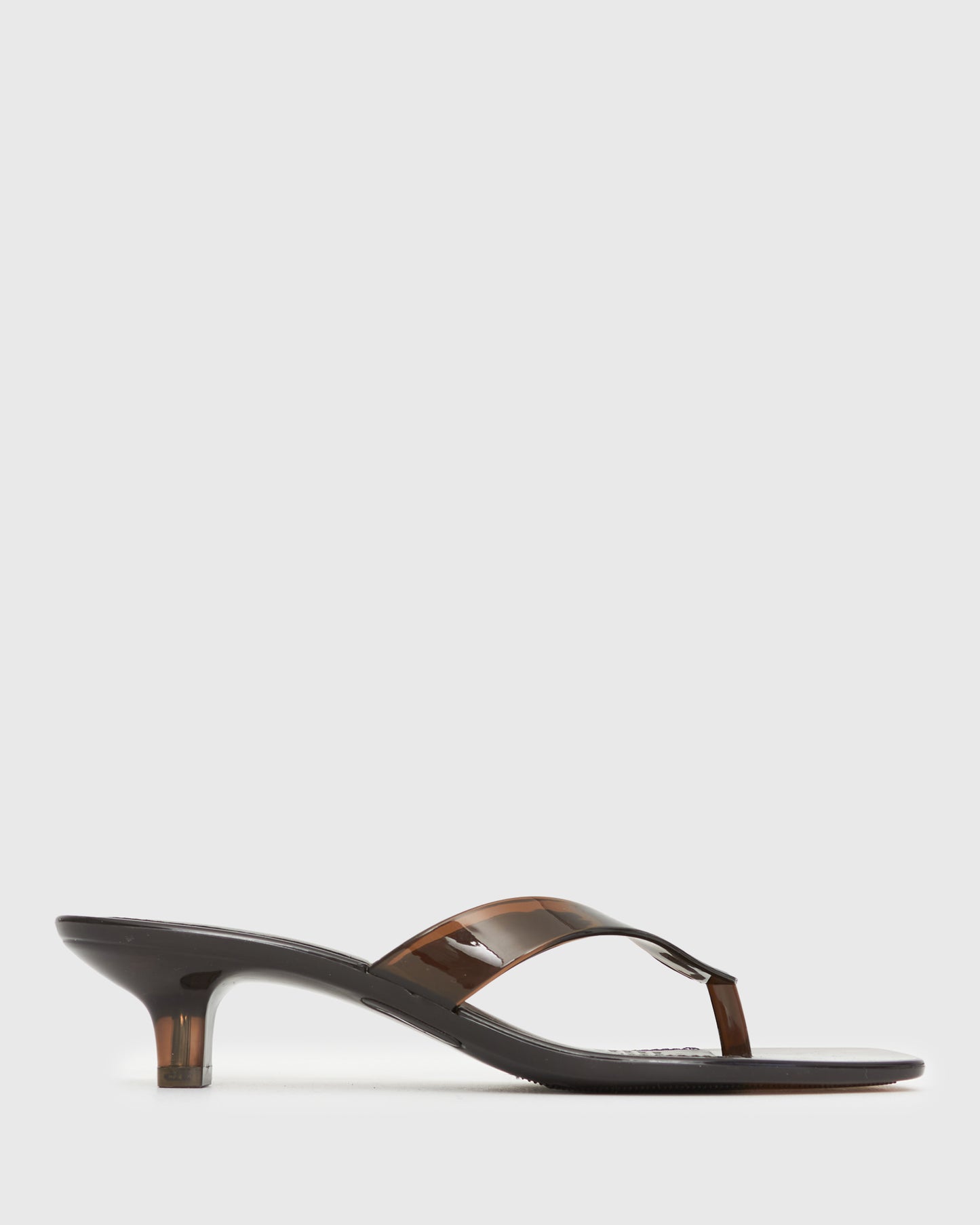 PRE-ORDER TYLA Jelly Kitten Heel Thong Sandals