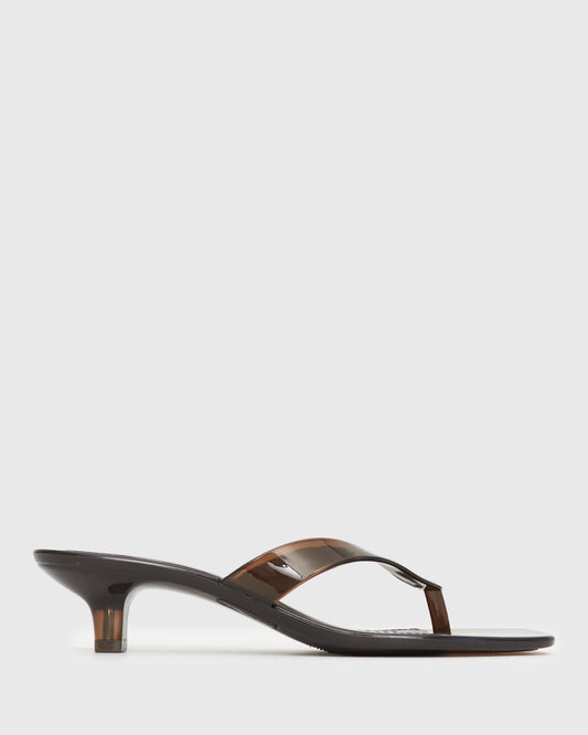 TYLA Jelly Kitten Heel Thong Sandals