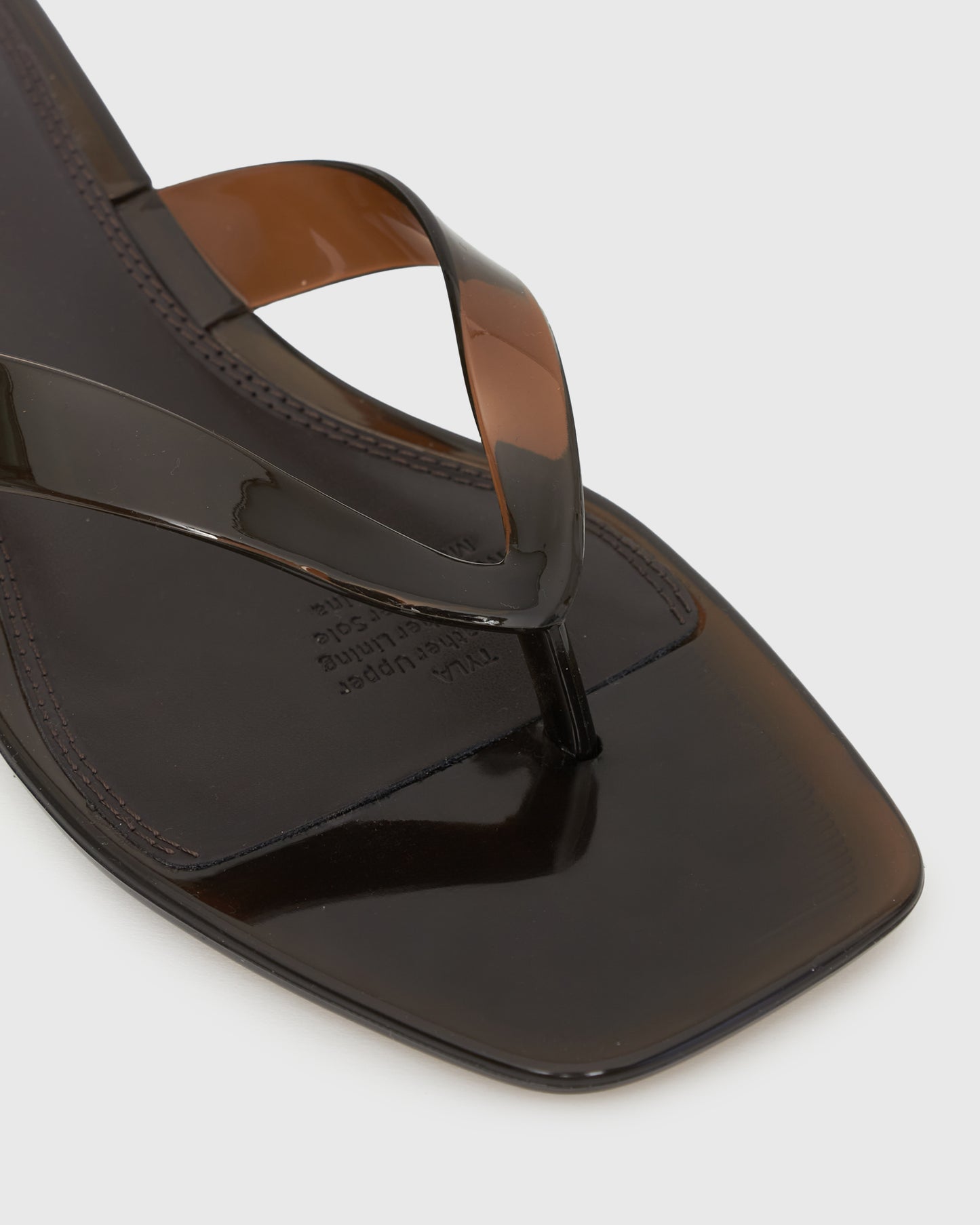 PRE-ORDER TYLA Jelly Kitten Heel Thong Sandals