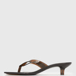 PRE-ORDER TYLA Jelly Kitten Heel Thong Sandals