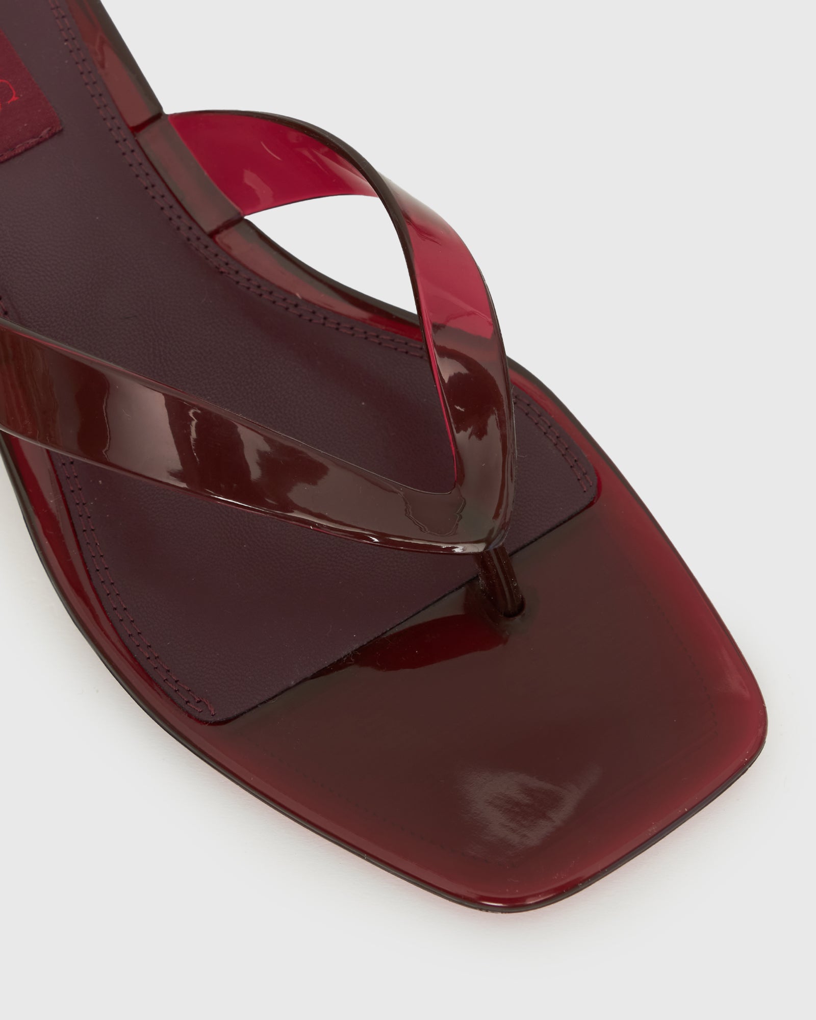 TYLA Jelly Kitten Heel Thong Sandals