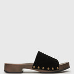 PRE-ORDER CLARA Suede Leather Clogs