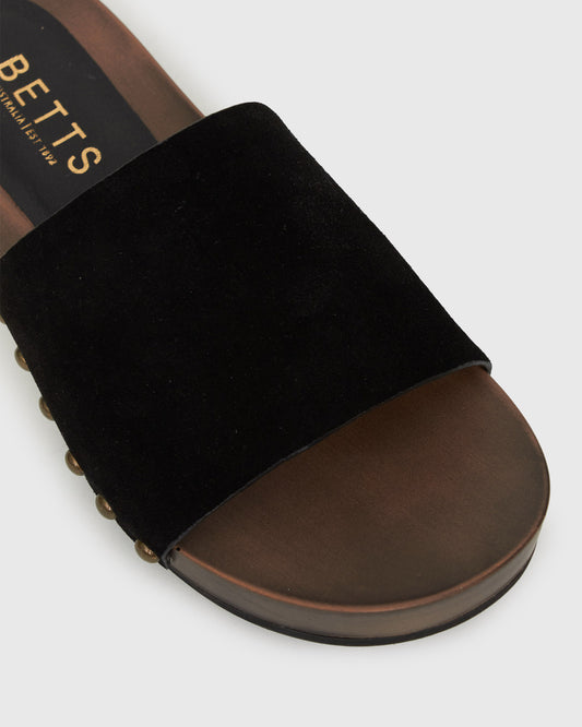 CLARA Suede Leather Clogs
