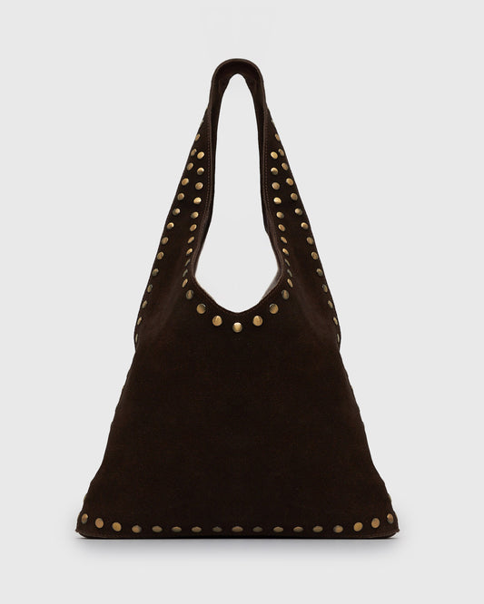 FREYA-S Suede Leather Stud Bag