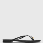 PRE-ORDER MANTRA Leather Flat Strappy Sandals