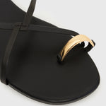 PRE-ORDER MANTRA Leather Flat Strappy Sandals
