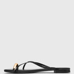 PRE-ORDER MANTRA Leather Flat Strappy Sandals