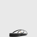 PRE-ORDER MANTRA Leather Flat Strappy Sandals