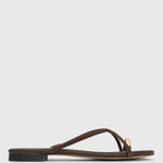 PRE-ORDER MANTRA Leather Flat Strappy Sandals