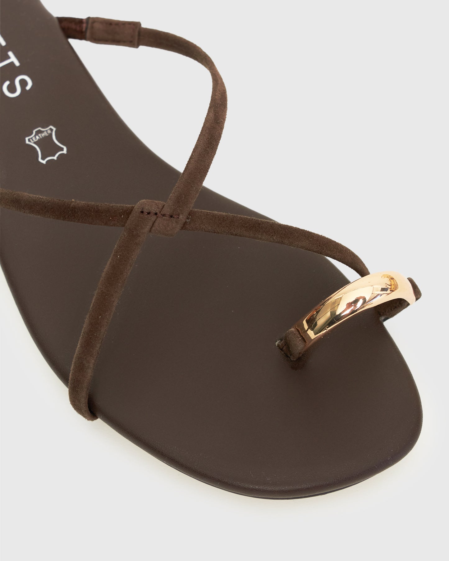 PRE-ORDER MANTRA Leather Flat Strappy Sandals