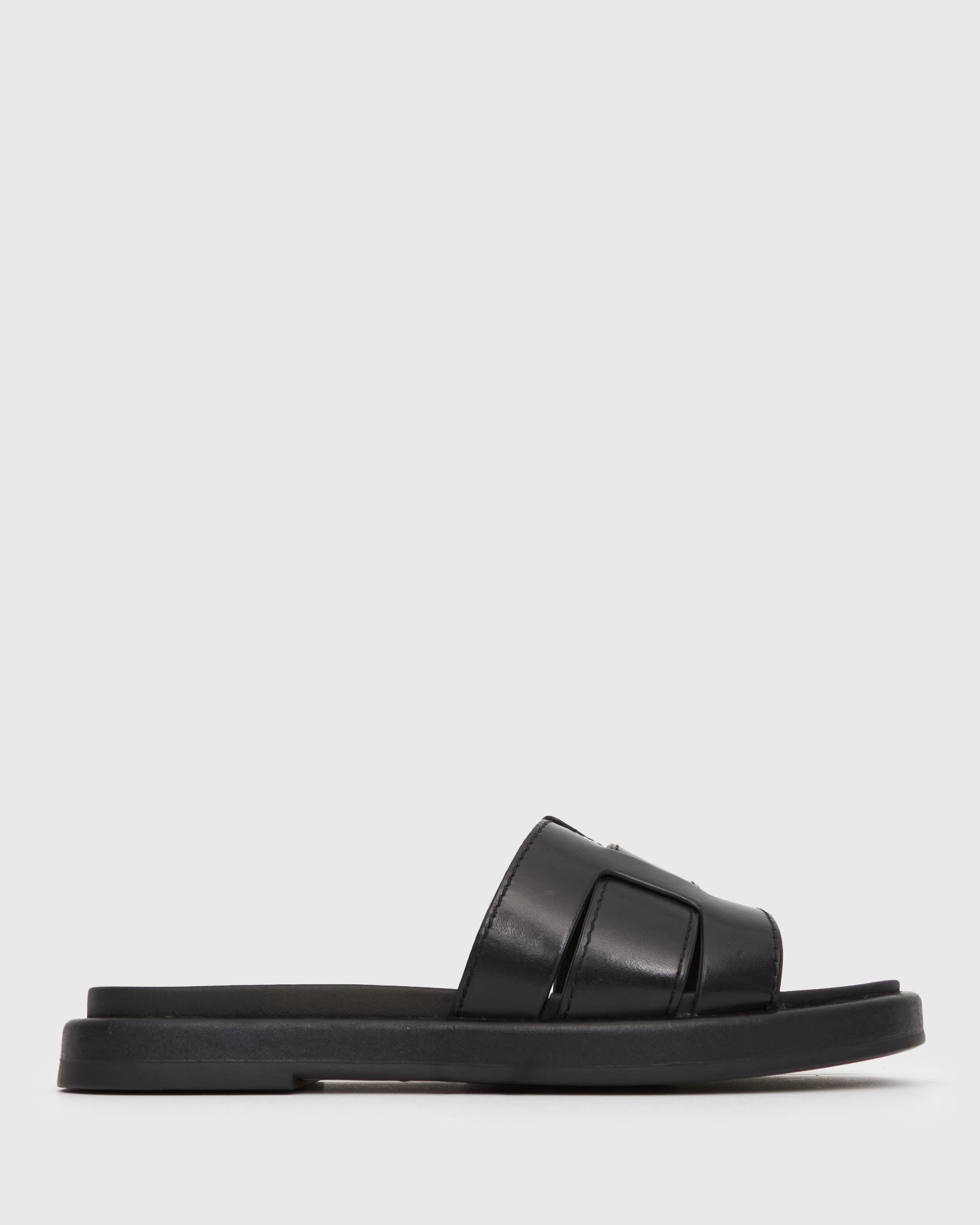 PRE-ORDER Wider Fit BELLA Leather Flat Slides