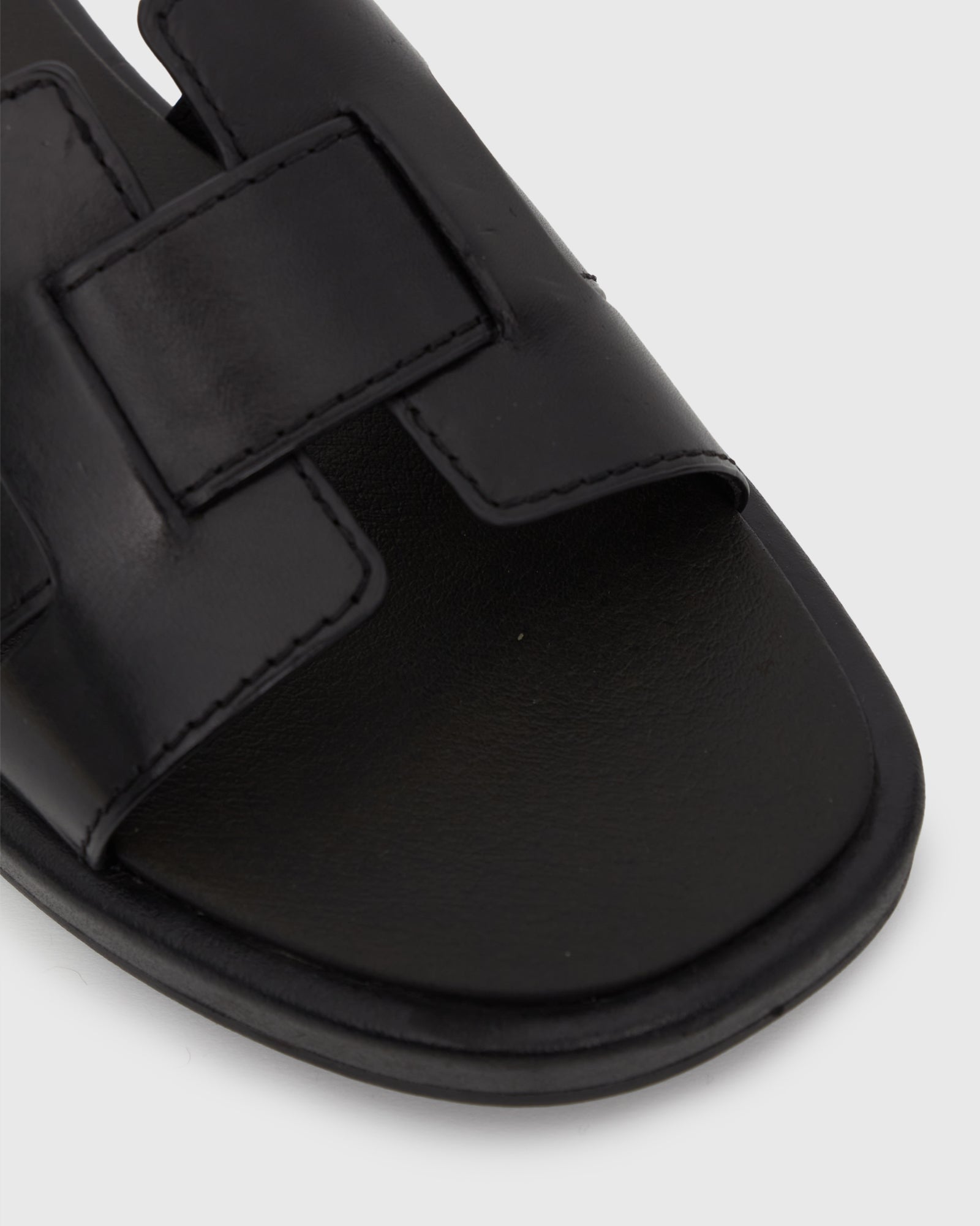 PRE-ORDER Wider Fit BELLA Leather Flat Slides