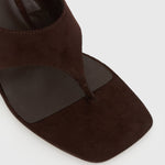PRE-ORDER SELENE Square Toe Wedge Sandals