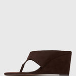 PRE-ORDER SELENE Square Toe Wedge Sandals
