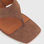 PRE-ORDER SELENE Square Toe Wedge Sandals