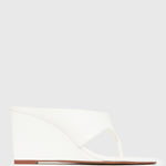 SELENE Square Toe Wedge Sandals