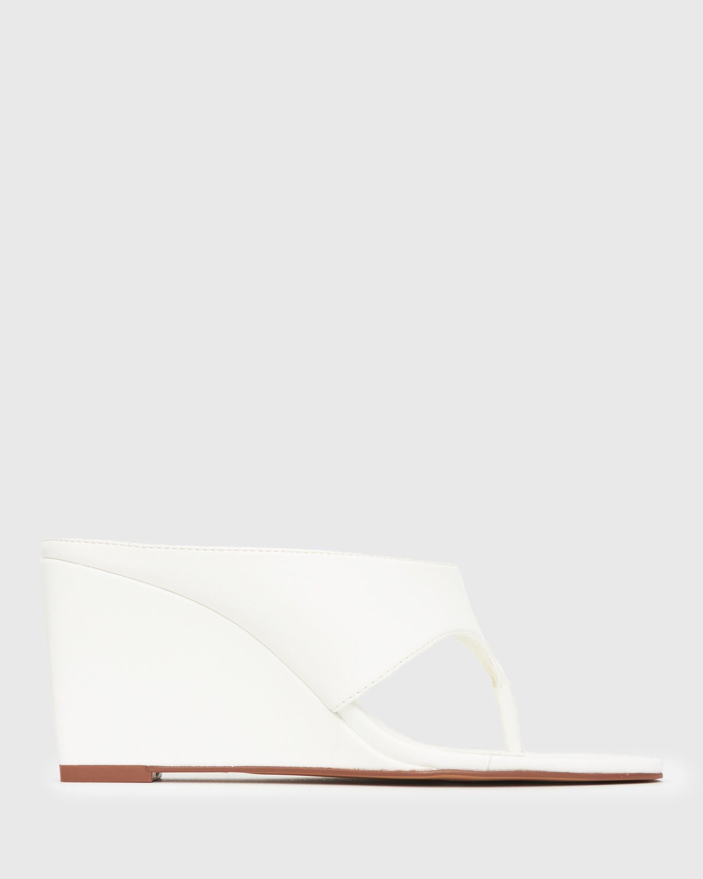 SELENE Square Toe Wedge Sandals