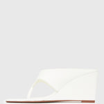 SELENE Square Toe Wedge Sandals