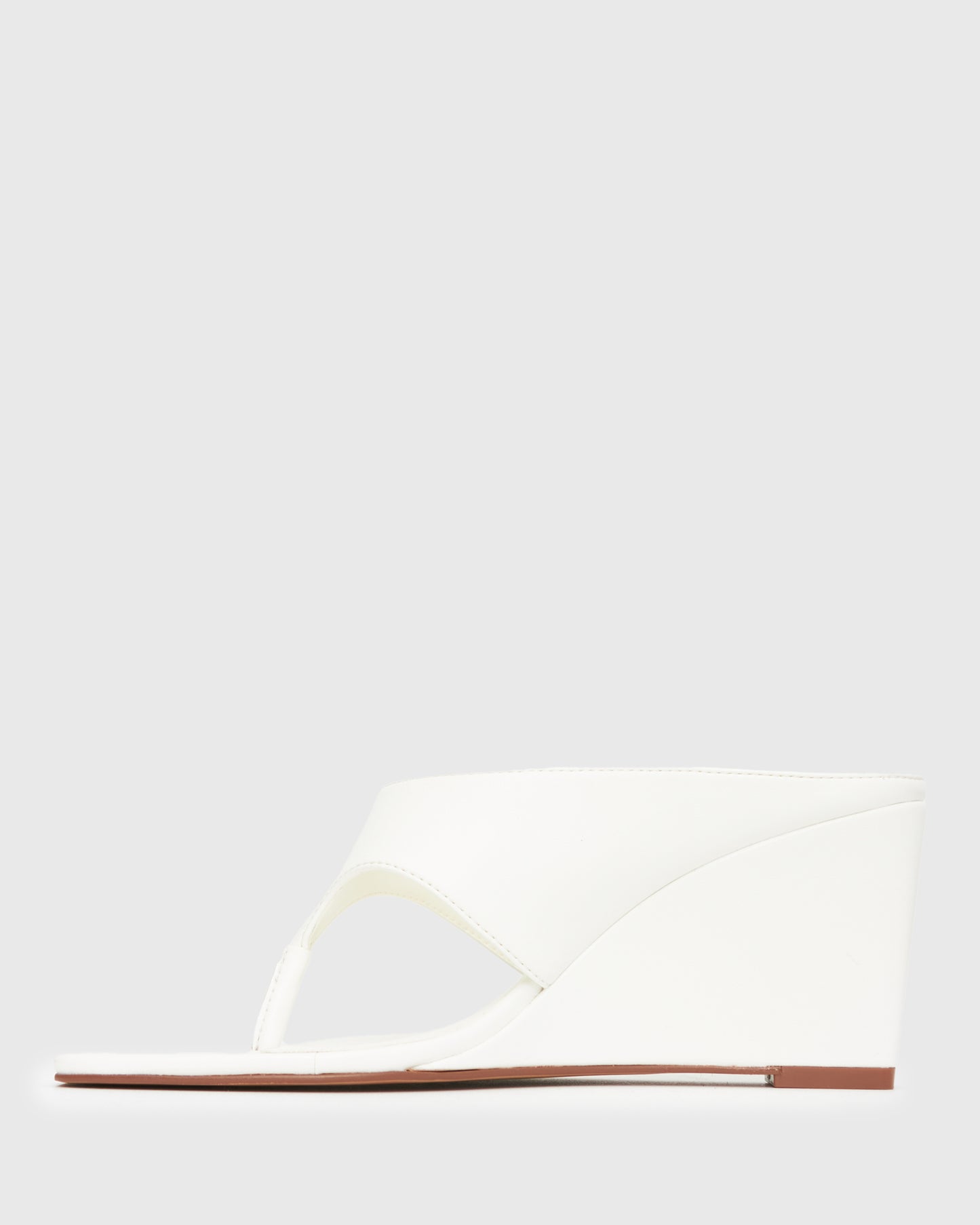 SELENE Square Toe Wedge Sandals