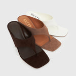 PRE-ORDER SELENE Square Toe Wedge Sandals