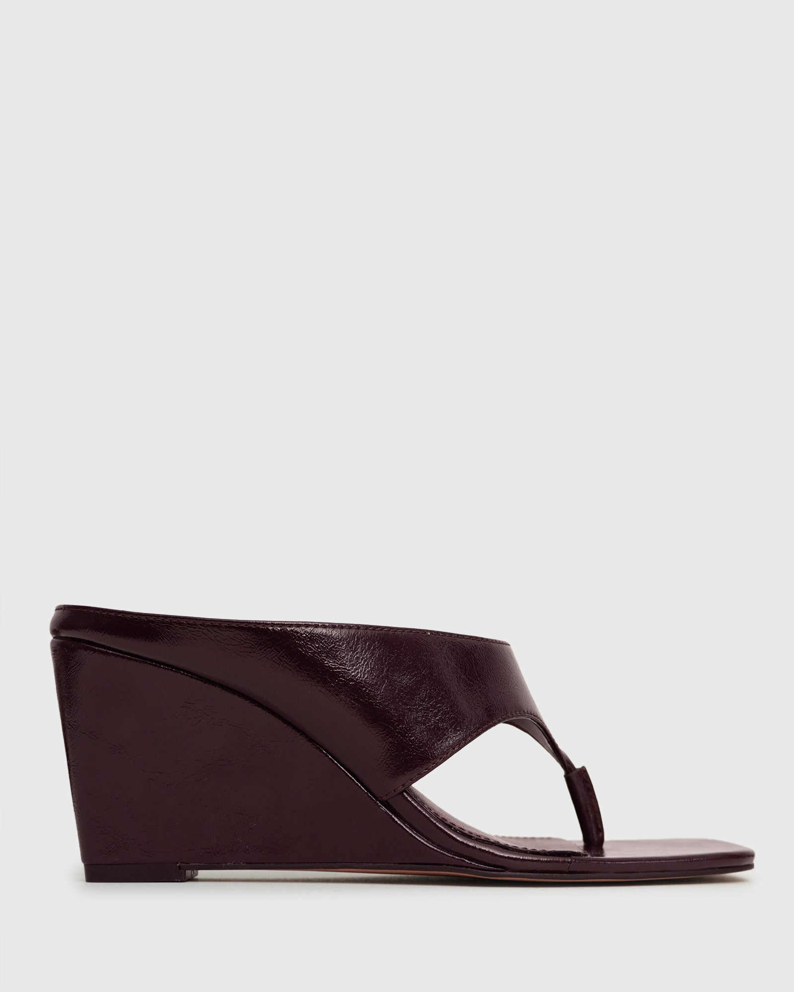 PRE-ORDER SELENE Square Toe Wedge Sandals