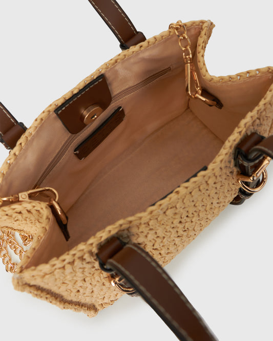 BRIGHTON Raffia Shoulder Bag