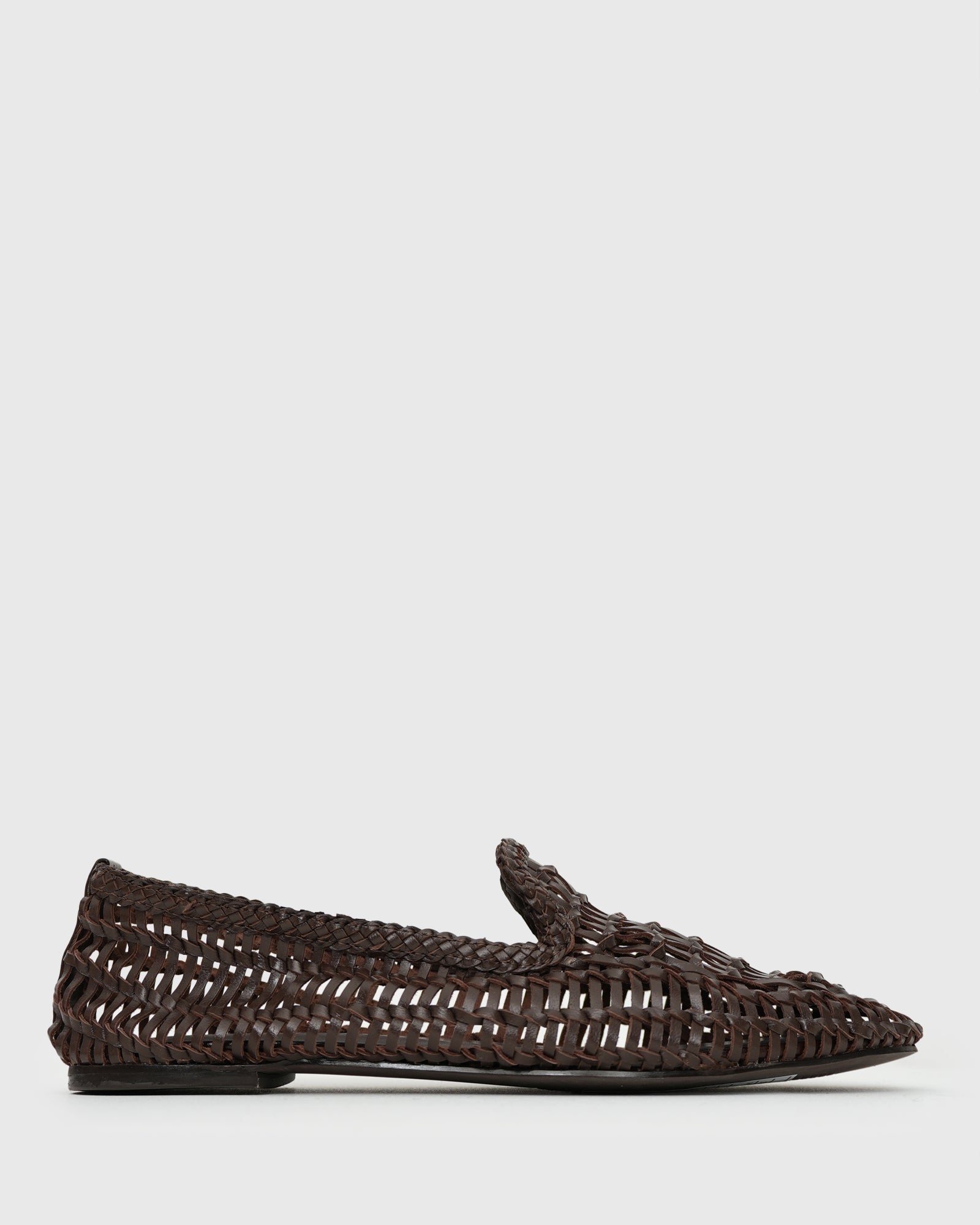 GABRIELA Leather Woven Loafers