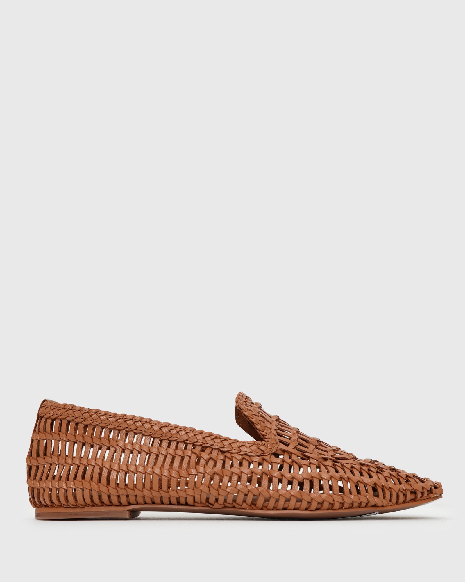 GABRIELA Leather Woven Loafers