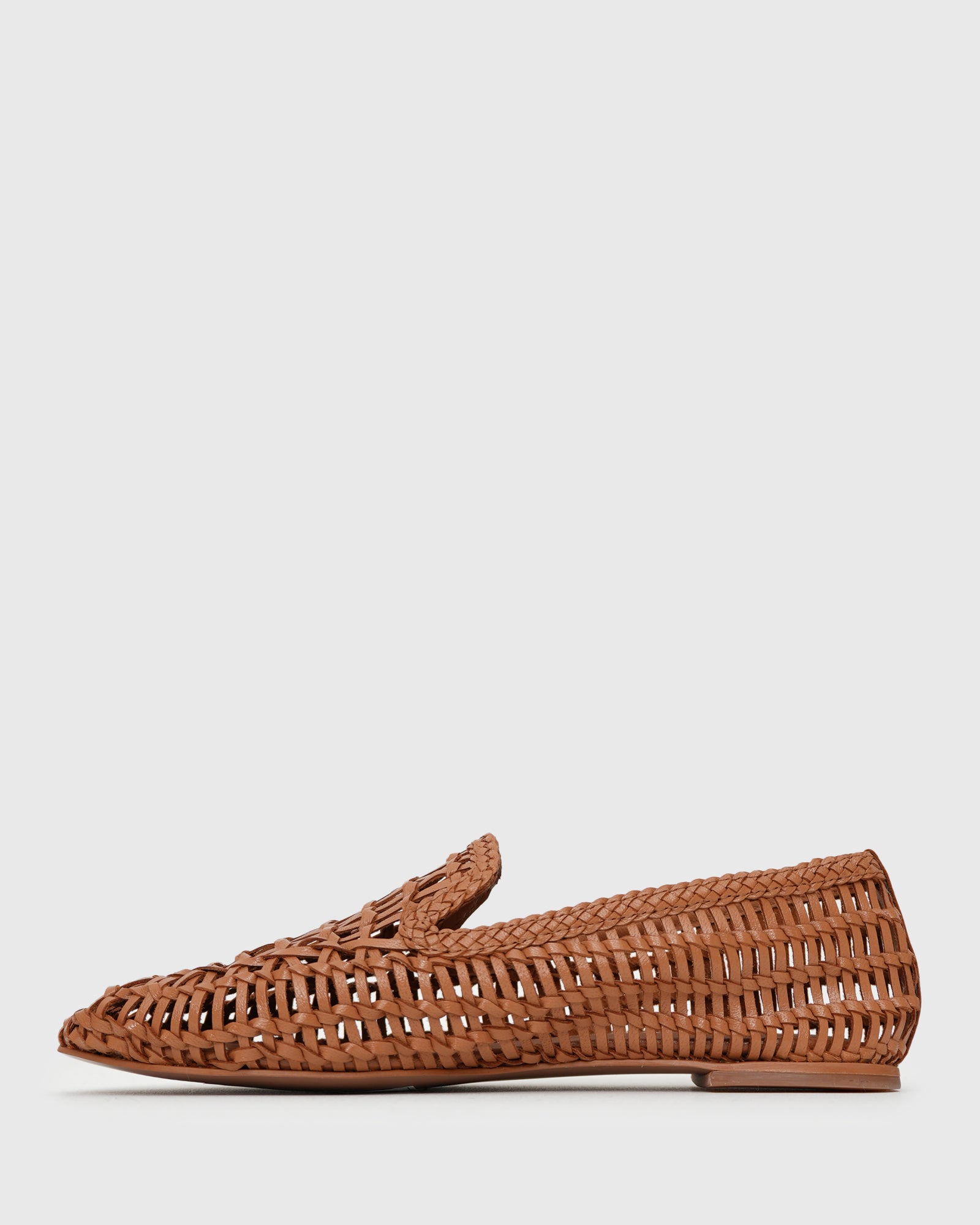 GABRIELA Leather Woven Loafers